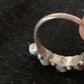 Zuni Opal, Coral, Turquoise Multi-Stone Ring | Authentic Native American Sterling Silver | Sz 6.5 | 8838