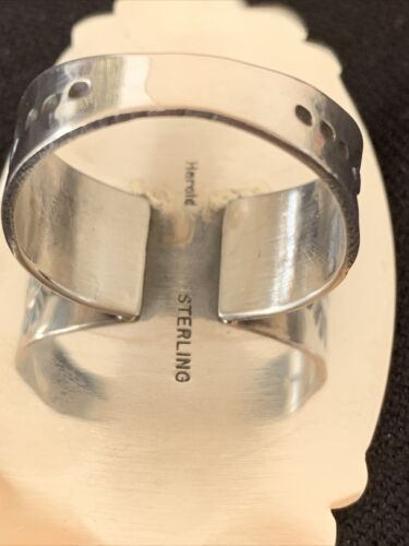 Southwestern Women's Navajo Spiny Oyster Ring | Sterling Silver | Sz 11.5 | Authentic Native American Handmade | 1000