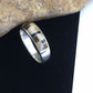 Navajo Sterling Silver Onyx & Picture Jasper Inlay Ring | Sz 13.5 | Authentic Native American Handmade | 1592