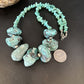 Navajo Chunky Blue Turquoise Nugget Necklace | Sterling Silver | Authentic Native American Handmade | 20" | 14418