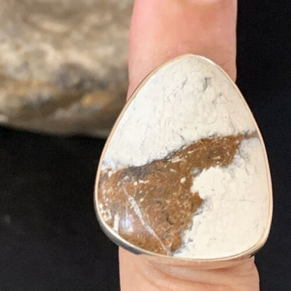 Native American Women's Wild Horse Turquoise Ring | Sz 8 | Sterling Silver | 14030