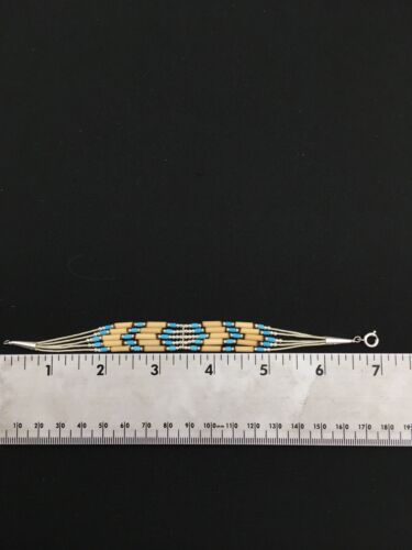 Multi-Color Turquoise Shell Liquid Heishi Bracelet | Sterling Silver | 7" | Authentic Native American Handmade | 13594