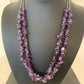 Navajo Purple Amethyst Liquid Heishi Necklace Pendant | Sterling Silver Tubes | Authentic Native American Handmade | 869