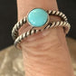 Navajo Blue Turquoise Ring | Sterling Silver | Sz 7 | Authentic Native American Handmade | 10768