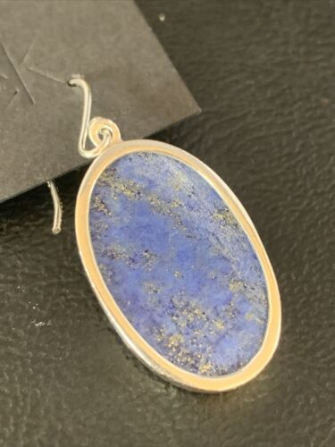 Native American Blue Lapis Lazuli Dangle Drop Earrings | Sterling Silver | 1" | 14090 - Masha USA