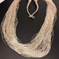 Heishi Liquid 100-Strand Necklace | Sterling Silver Tubes | 30" | 14703