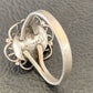Navajo Green Malachite Ring | Sterling Silver | Sz 4.5 | Authentic Native American Handmade | 10871