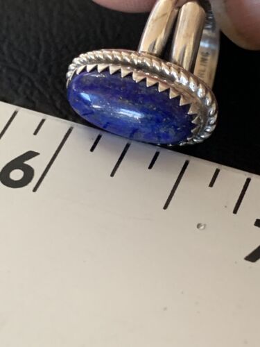 Navajo Lapis Lazuli Ring | Sterling Silver | Sz 5 | Authentic Native American Handmade | 12450