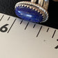 Women's Adjustable Navajo Lapis Lazuli Ring | Sterling Silver | Sz 7.5 | Authentic Native American Handmade | 12451