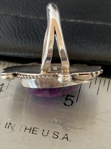 Native American Navajo Purple Sugilite Ring | Sterling Silver | Sz 10.5 | 10446 - Masha USA