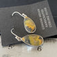 Native American Women's Navajo Bumblebee Jasper Earrings Set | Sterling Silver | Handmade | 1561