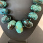 Authentic Native American Navajo Pearls Graduated Necklace | Sterling Silver & Turquoise | 20" | 1923