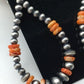 Native American Spiny Oyster Bead Earrings | Navajo Sterling Silver | 2" | 4341