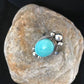 Dry Creek Turquoise Ring | Sterling Silver | Native American Handmade | Sz 11.5