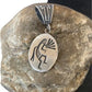 Hopi Kokopelli Stamped Pendant | Sterling Silver | Authentic Native American Handmade | 02031