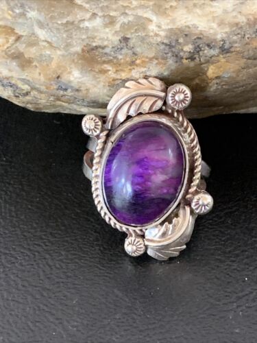 Native American Navajo Purple Sugilite Ring | Sterling Silver | Sz 10.5 | 10446 - Masha USA