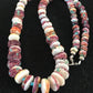 Navajo Purple Spiny Oyster & Turquoise Bead Necklace | Sterling Silver | Authentic Native American | Graduated | 23" | 8439
