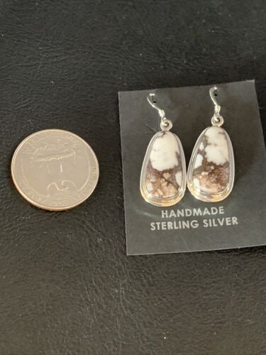 Native American Women's Wild Horse Earrings | Sterling Silver | Navajo Handmade | 14085