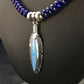 Native American Lapis Opal Pendant Necklace & Earring Set | Sterling Silver | 21" | Navajo Handmade
