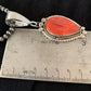 Navajo Spiny Oyster Pendant with Pearls | Sterling Silver Necklace | Authentic Native American Handmade | 4684