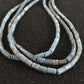 Native American Denim Lapis 3 Strand Necklace | Navajo Sterling Silver | 8472
