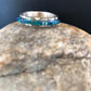 Southwestern Navajo Blue Opal Inlay Ring | Sterling Silver | Sz 9.5 | Authentic Native American Handmade | 10612