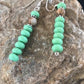 Navajo Sterling Silver Malachite Jasper Earrings | Southwestern Green Stone | Handcrafted Native American