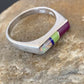Navajo Blue Turquoise Purple Sugilite Opal Inlay Ring | Sz 7 | Authentic Native American Handmade | 11150