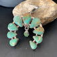Navajo Green Royston Turquoise Pendant | Authentic Native American Sterling Silver | Naja | 12104
