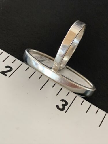 Southwestern Women's Navajo White Howlite Ring | Sterling Silver | Sz 9.5 | 11609