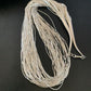 Navajo Liquid Silver Heishi Necklace | 40 Strands | Sterling Silver Tubes | 19" | 02214