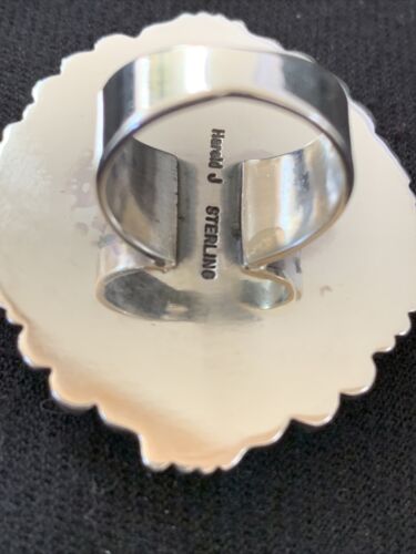 Navajo Blue Boulder Turquoise Ring | Sterling Silver | Sz 7 | 00749