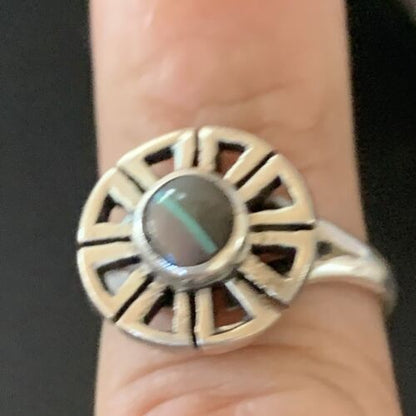 Native American Navajo Purple Sugilite Inlay Ring | Sz 6 | Sterling Silver | 11186