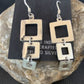 Native American Old Pawn Dangle Earrings | Sterling Silver | 1.5" | 12984