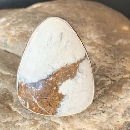 Native American Women's Wild Horse Turquoise Ring | Sz 8 | Sterling Silver | 14030
