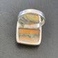 Navajo Bumble Bee Jasper Ring | Sterling Silver | Sz 8 Adjustable | Authentic Native American Handmade | 11539