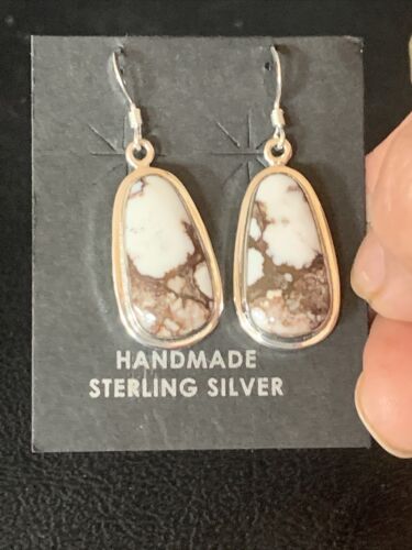 Native American Women's Wild Horse Earrings | Sterling Silver | Navajo Handmade | 14085