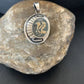 Native American Gold Bald Eagle Pendant | Hopi Stamped Sterling Silver | Handmade | 1399