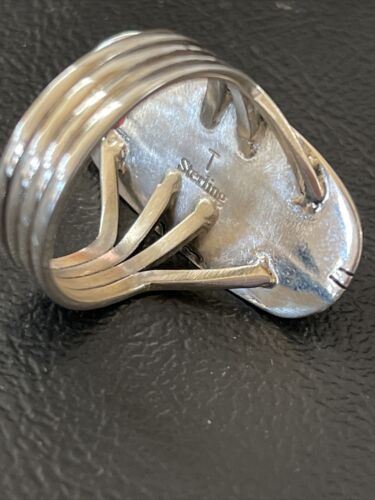 Navajo Wild Horse Turquoise Ring | Sterling Silver | Sz 11 | Authentic Native American Handmade | 1879