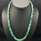 Southwestern Turquoise Heishi Bead Necklace | 9mm | 20" | Sterling Silver | 3672