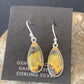 Native American Women's Navajo Bumblebee Jasper Earrings Set | Sterling Silver | Handmade | 1561