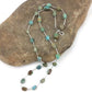 Liquid Silver Heishi Turquoise Bead Necklace | 20" | Authentic Native American Handmade | 1091