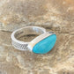 Navajo Blue Turquoise Ring | Sterling Silver | Sz 5 | Authentic Native American Handmade | 10363