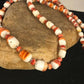 Native American Red Spiny Oyster Navajo Necklace | Sterling Silver | 23" | 8491 | Graduated