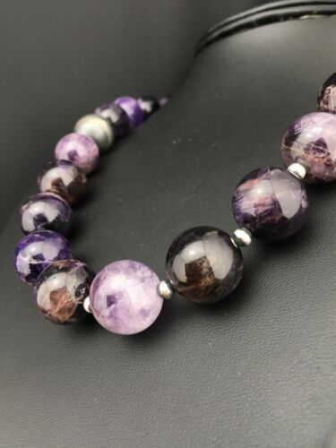 Navajo Purple Amethyst Necklace | Sterling Silver | Native American Handmade | 19" | 1281
