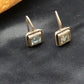 Navajo Blue Topaz Earrings | Sterling Silver | Authentic Native American Handmade | 8989