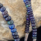 Native American Women's Black Fire Opal Bead Necklace | Sterling Silver | 20" | 979
