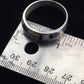Navajo Sterling Silver Onyx & Picture Jasper Inlay Ring | Sz 13.5 | Authentic Native American Handmade | 1592