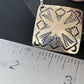 Native American Women's Dangle Earrings | Navajo Sterling Silver Stamped Handmade | 1660