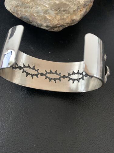 Navajo Green Royston Turquoise Spiny Oyster Cuff Bracelet | Sterling Silver | Authentic Native American Handmade | 1379